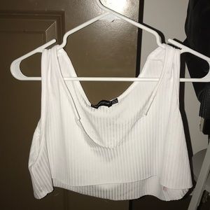 pretty little thing ribbed crop top